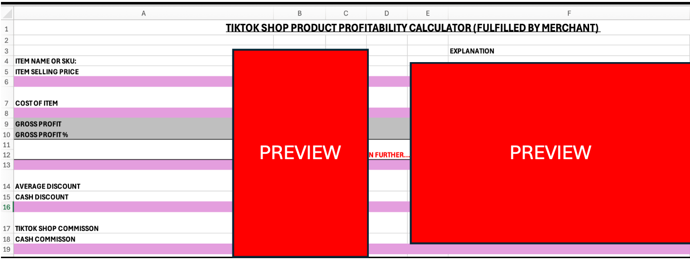 TikTok Product Profit Calculator